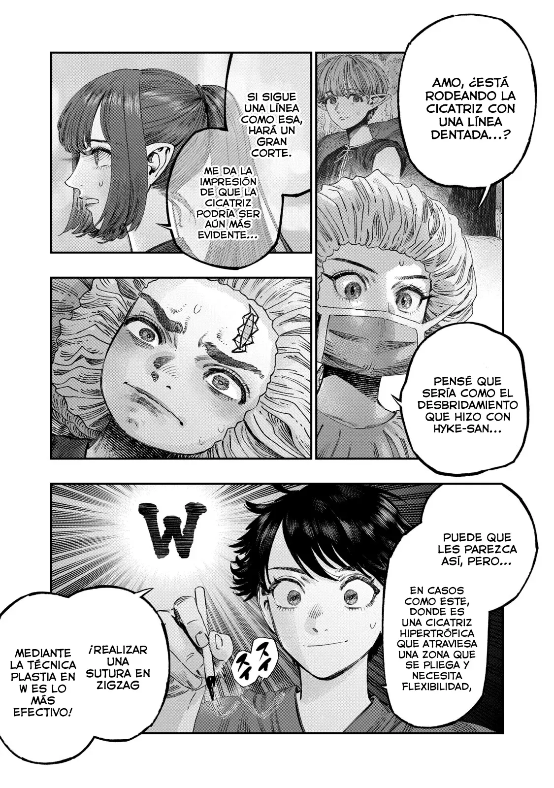 Koudou ni Hattatsu Shita Igaku wa Mahou to Kubetsu ga Tsukanai Capitulo 36: Plastia en W página 8