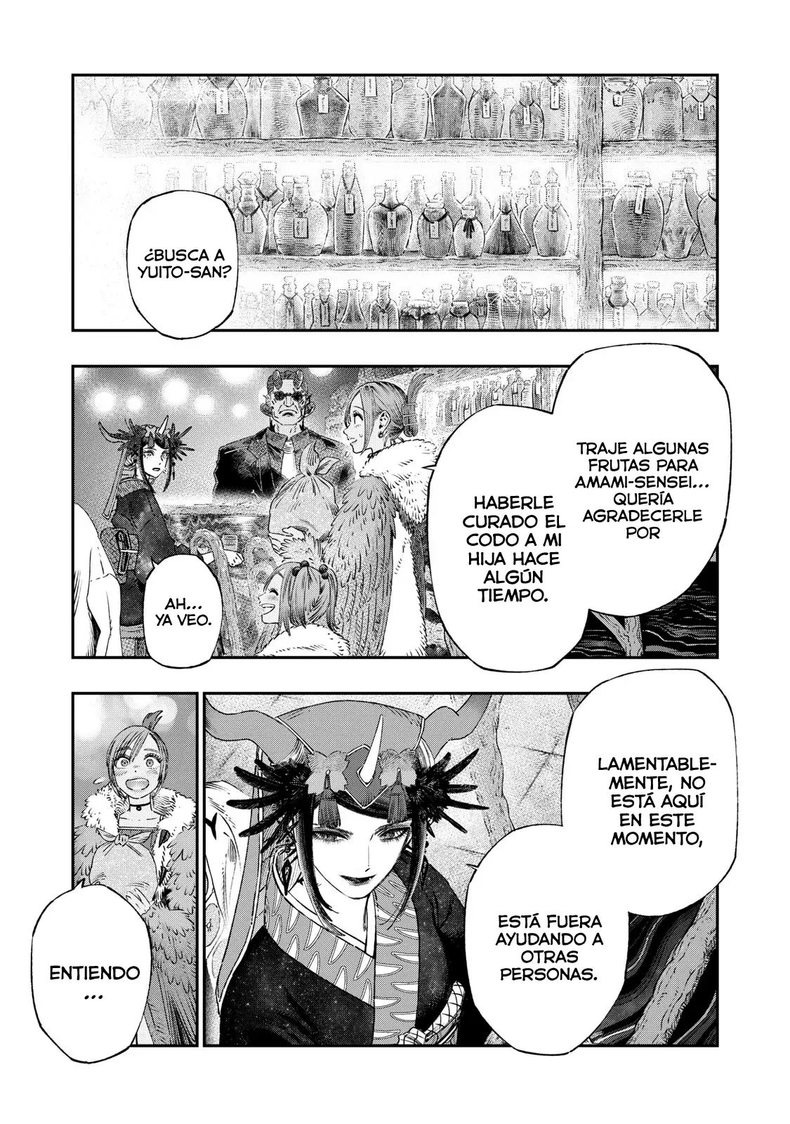 Koudou ni Hattatsu Shita Igaku wa Mahou to Kubetsu ga Tsukanai Capitulo 37: Retorno a casa página 44