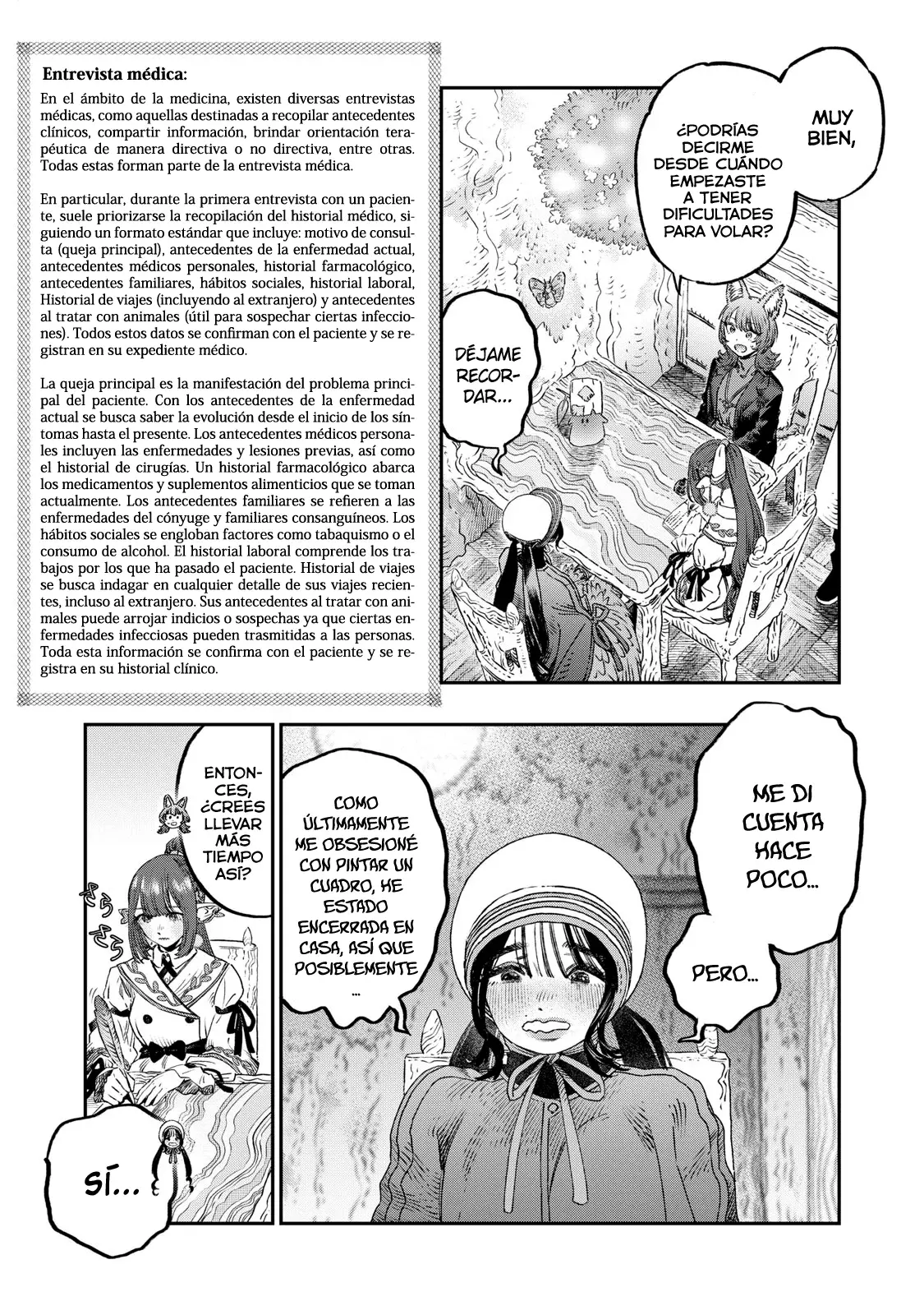 Koudou ni Hattatsu Shita Igaku wa Mahou to Kubetsu ga Tsukanai Capitulo 38: Entrevista médica página 22