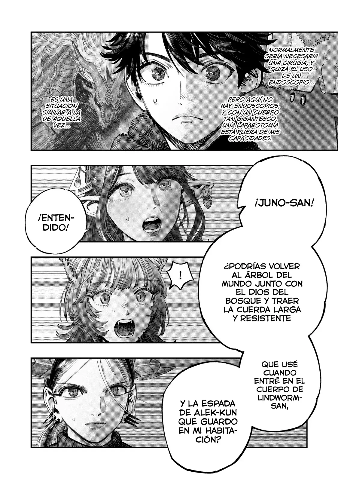 Koudou ni Hattatsu Shita Igaku wa Mahou to Kubetsu ga Tsukanai Capitulo 46: Anatomía (primera parte) página 3