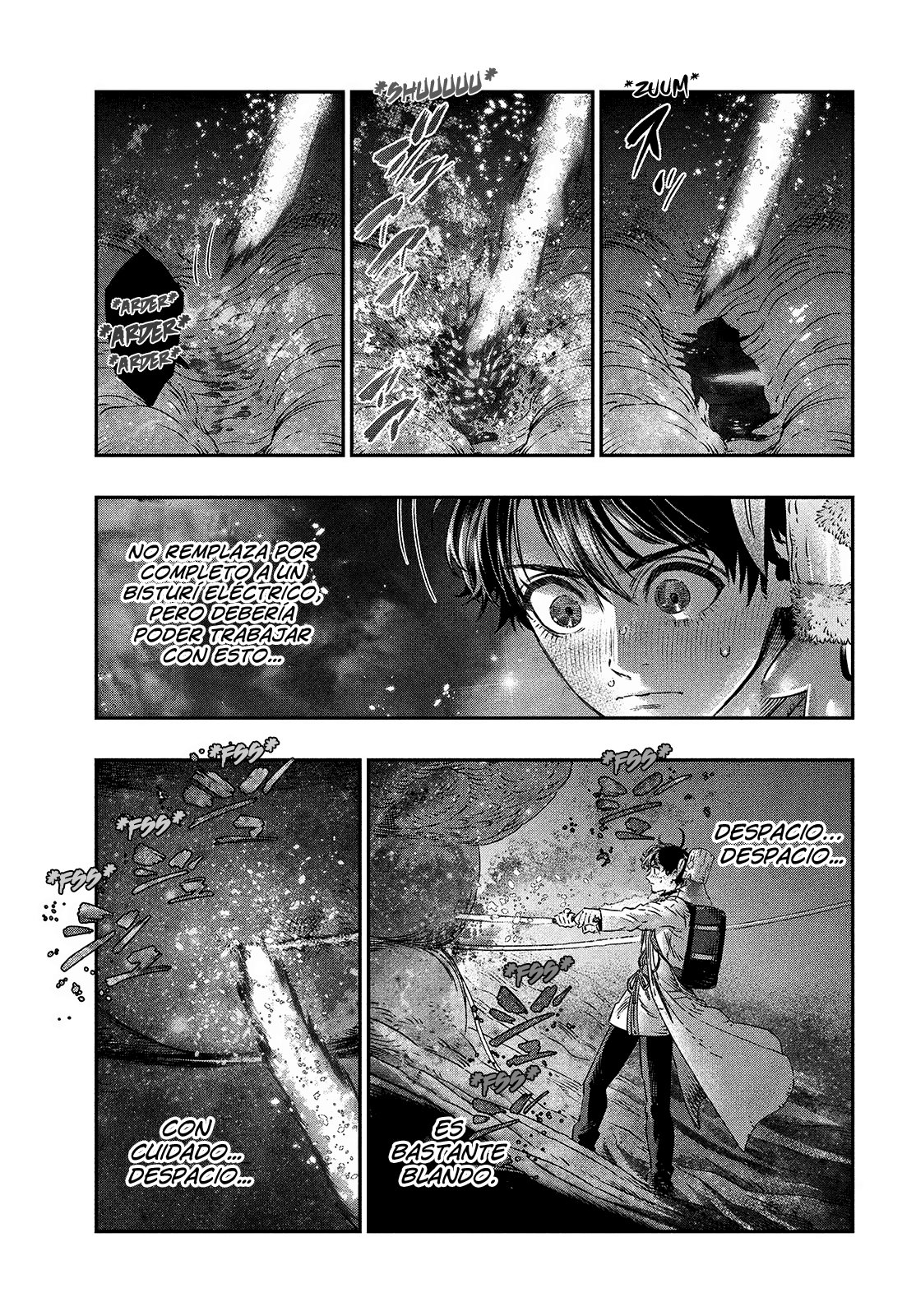 Koudou ni Hattatsu Shita Igaku wa Mahou to Kubetsu ga Tsukanai Capitulo 8: EMR = Tratamiento endoscópico página 38