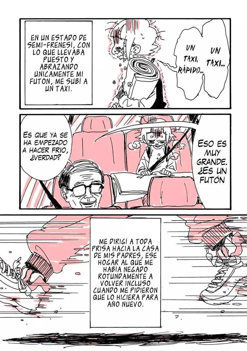 Reporte de cómo escapé del infierno de esforzarme demasiado Capitulo 1: y así, mi cuerpo, mi cerebro, y mi espíritu se desmoronaron por completo. página 14
