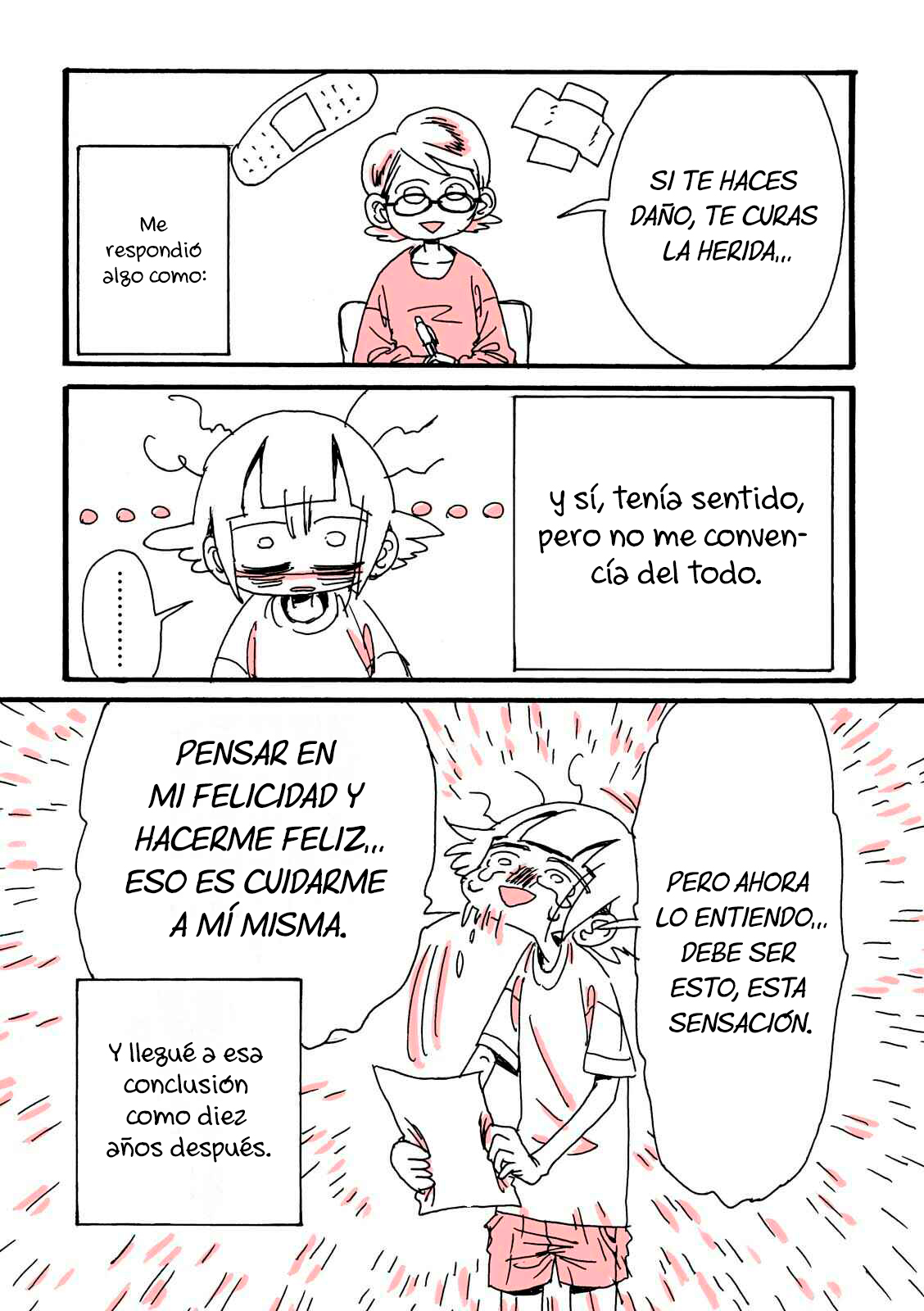 Reporte de cómo escapé del infierno de esforzarme demasiado Capitulo 6 página 15