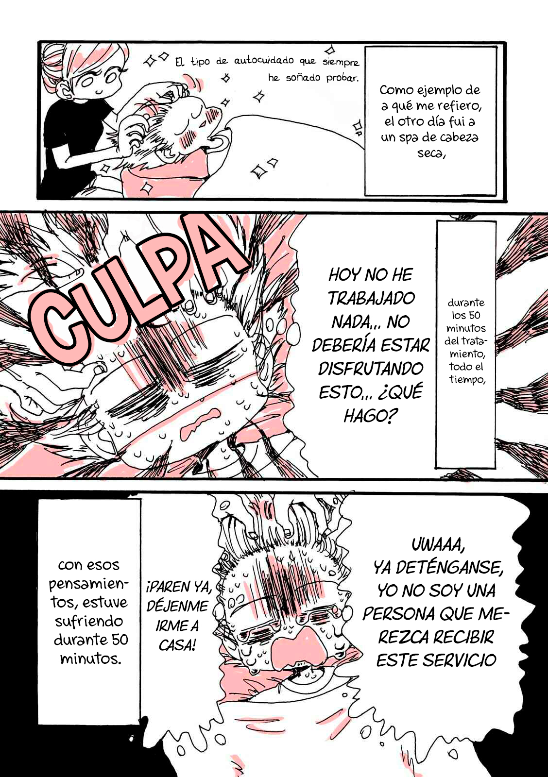 Reporte de cómo escapé del infierno de esforzarme demasiado Capitulo 6 página 5