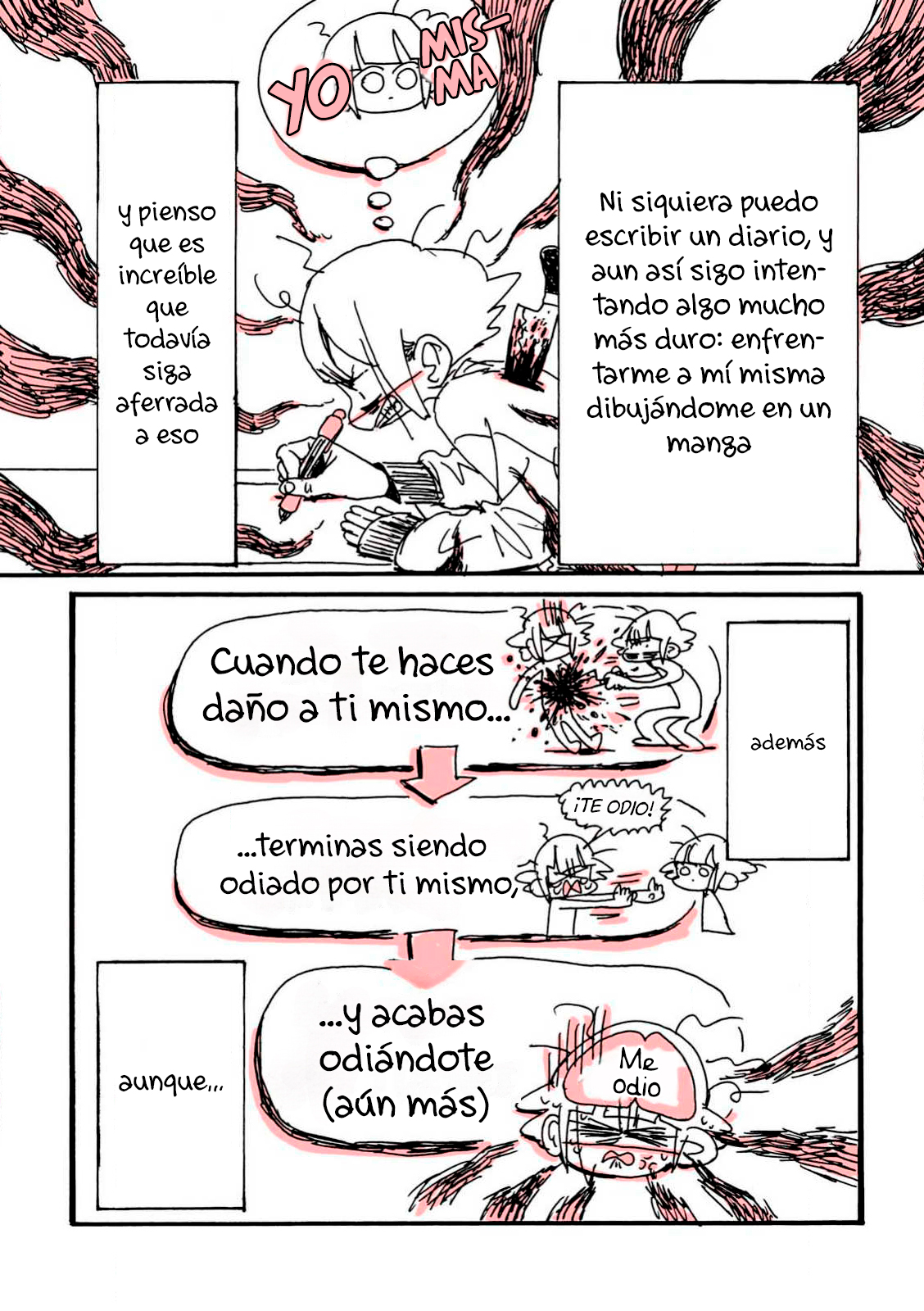 Reporte de cómo escapé del infierno de esforzarme demasiado Capitulo 7 página 6