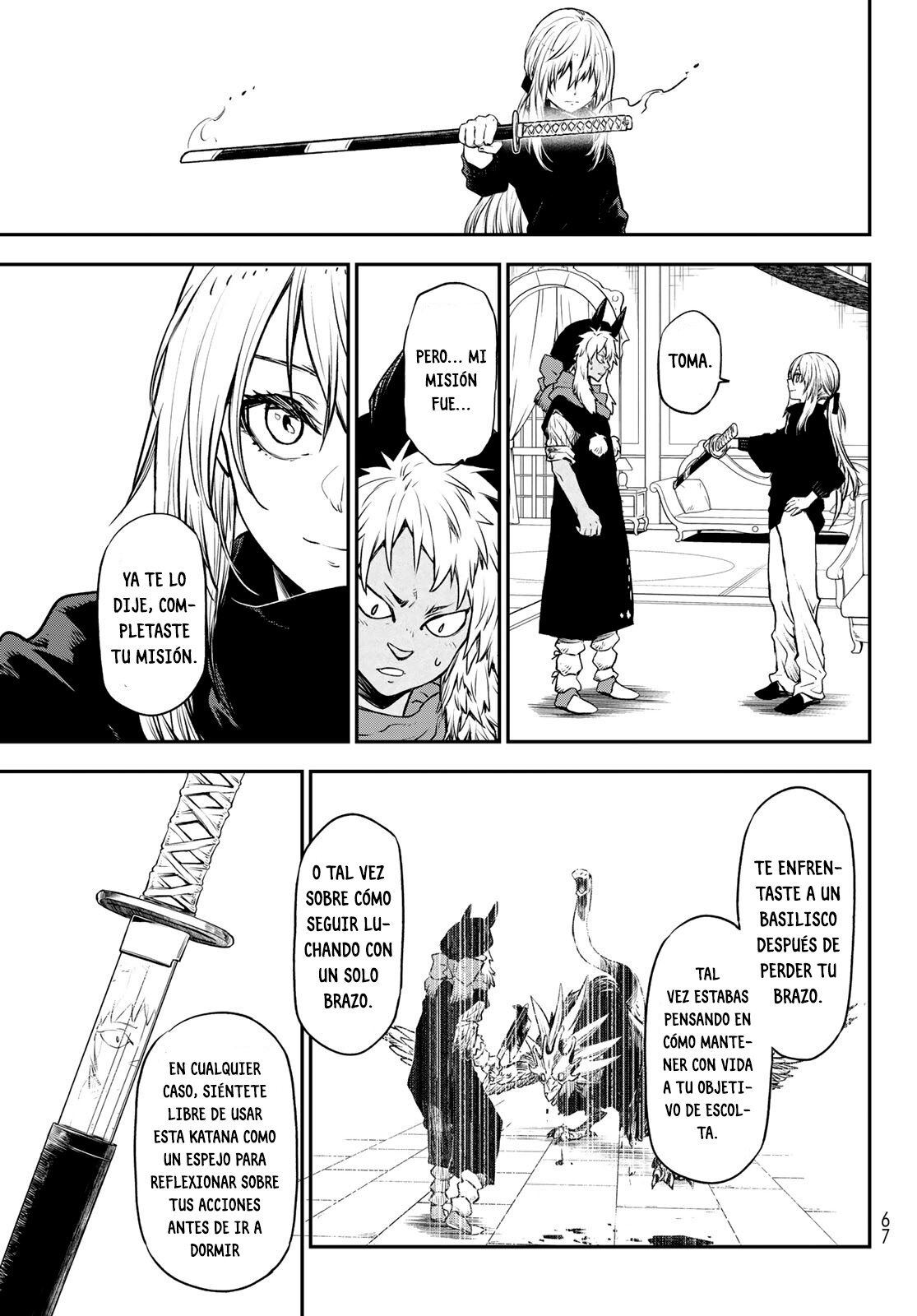Aquella vez que me convertí en Slime Capitulo 105: El encuentro íntimo con los Tengu página 38