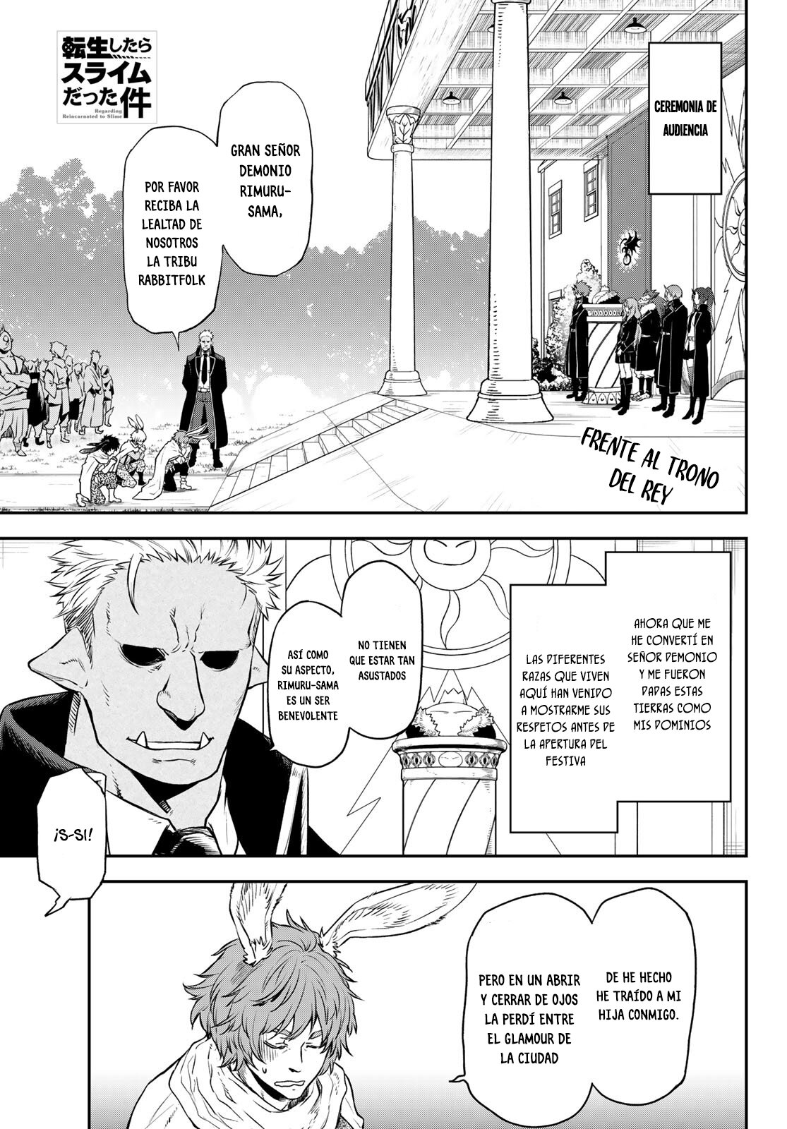 Aquella vez que me convertí en Slime Capitulo 106: Ceremonia de Bienvenida página 2