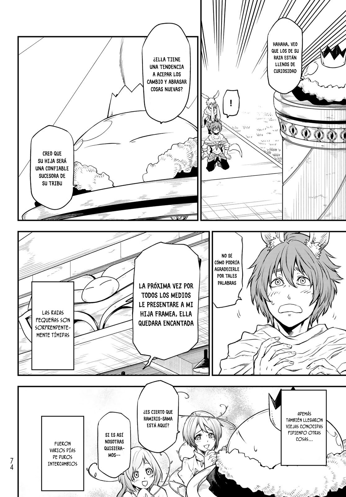 Aquella vez que me convertí en Slime Capitulo 106: Ceremonia de Bienvenida página 3