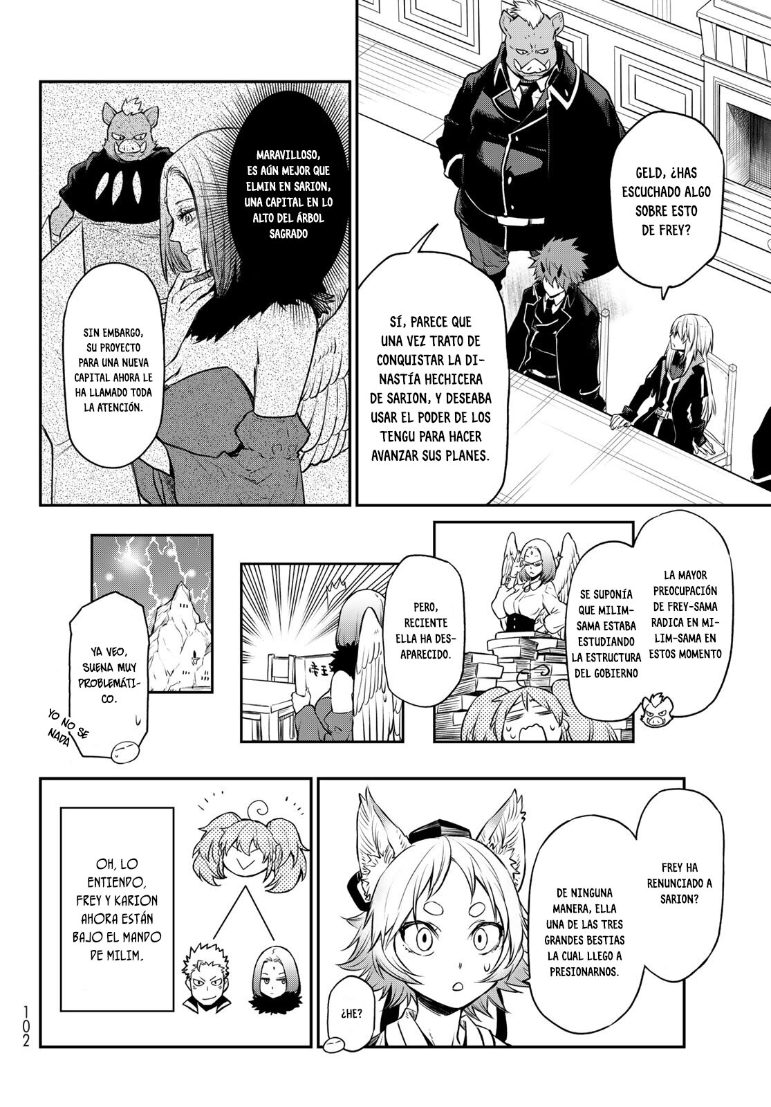 Aquella vez que me convertí en Slime Capitulo 106: Ceremonia de Bienvenida página 32