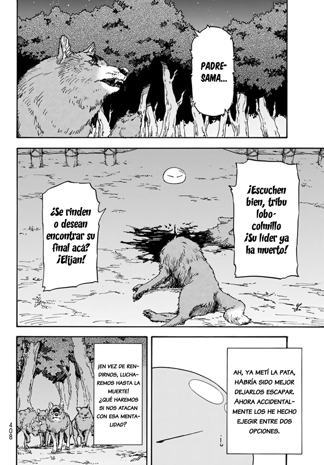 Aquella vez que me convertí en Slime Capitulo 3: Slime contra tribu lobo colmillo página 20