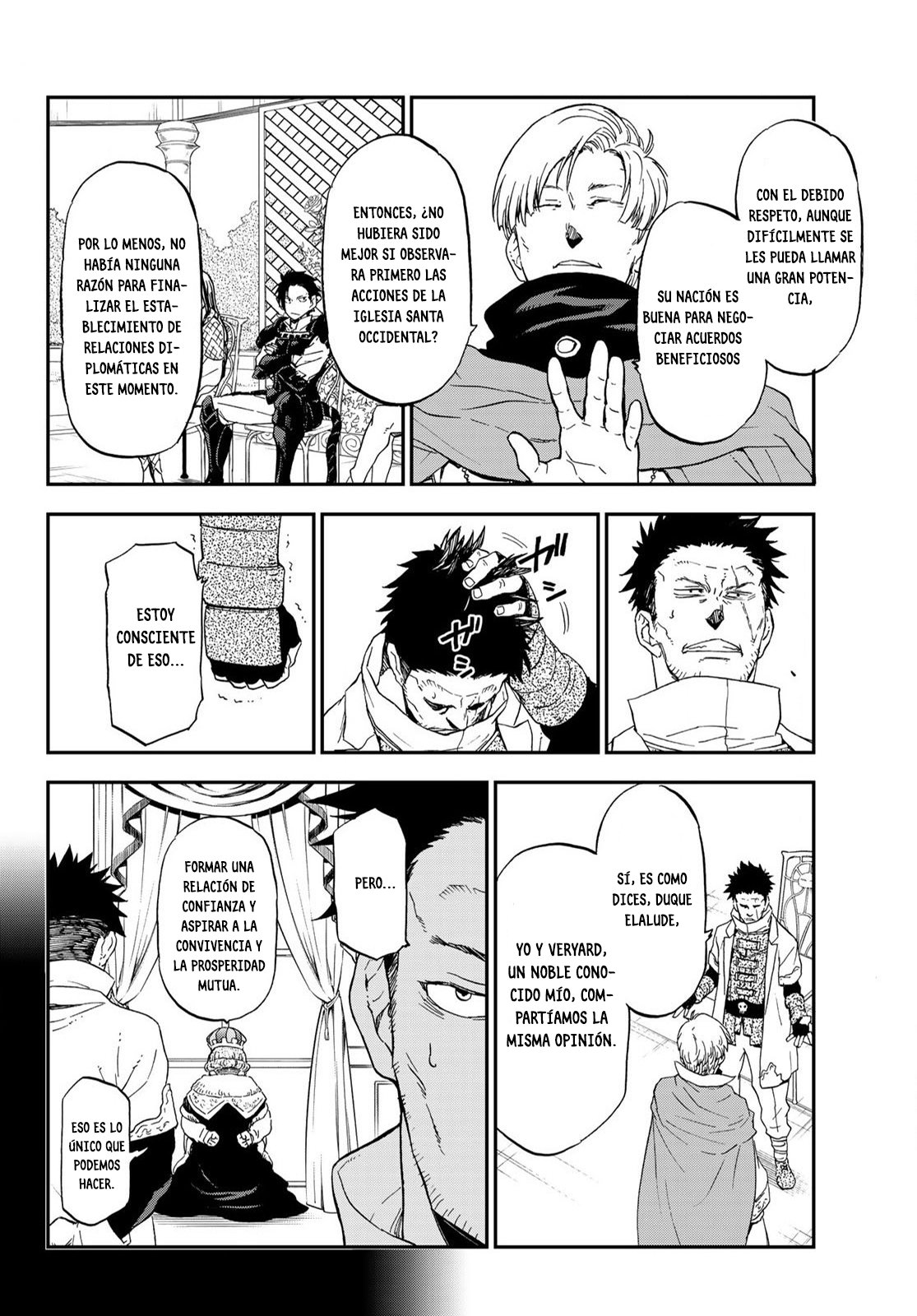 Aquella vez que me convertí en Slime Capitulo 74: Primera Cumbre entre Monstruos y Hombres página 49
