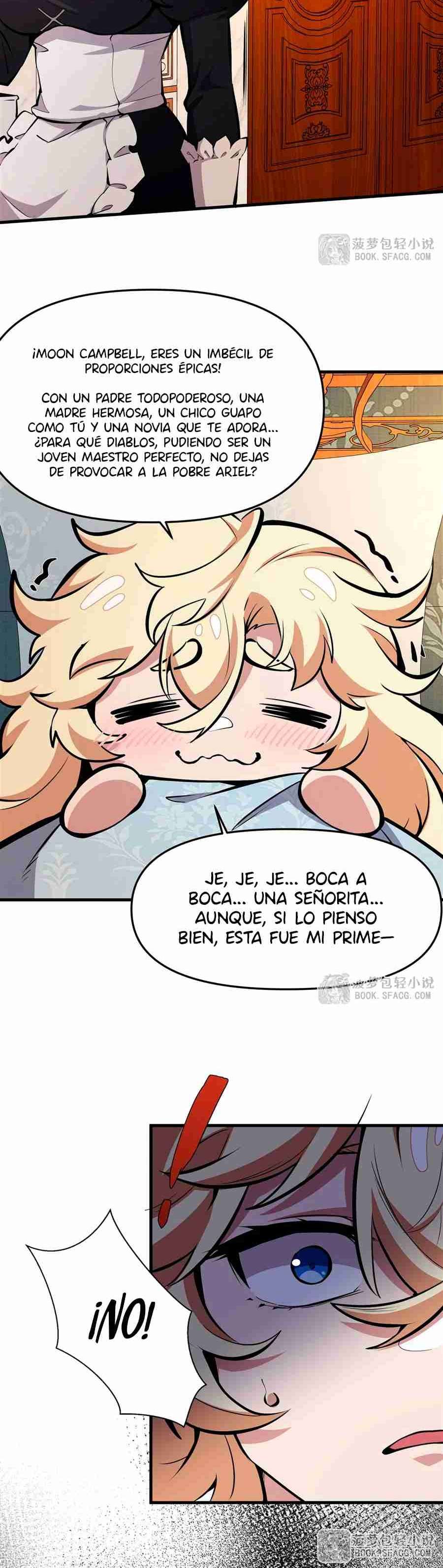 El villano rubio de la novela de la protagonista femenina quiere ser feliz Capitulo 12 página 12