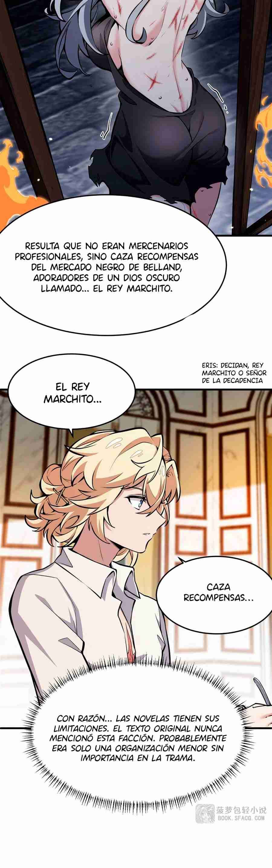 El villano rubio de la novela de la protagonista femenina quiere ser feliz Capitulo 12 página 21