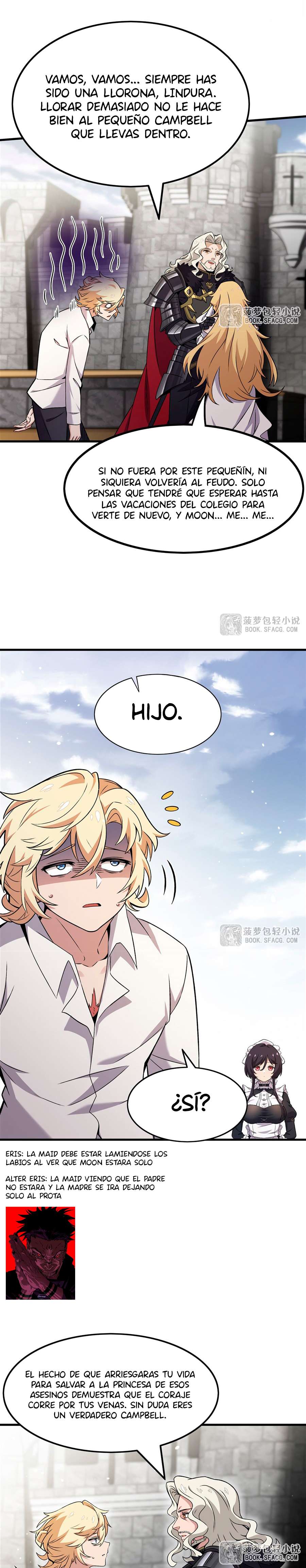El villano rubio de la novela de la protagonista femenina quiere ser feliz Capitulo 15 página 13