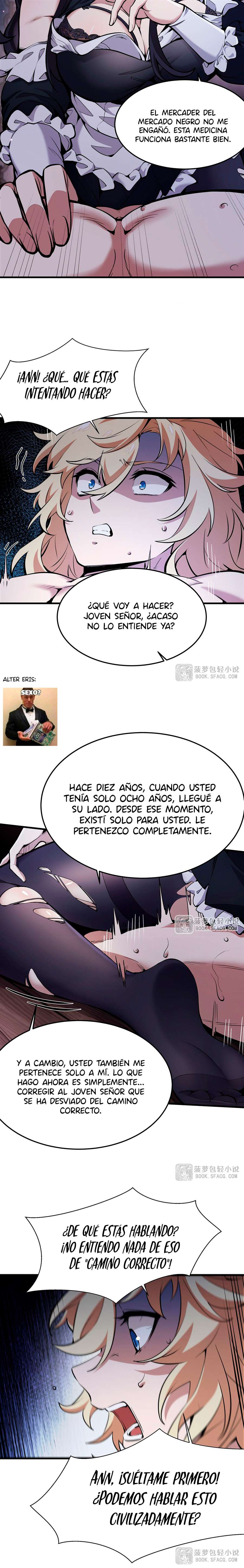 El villano rubio de la novela de la protagonista femenina quiere ser feliz Capitulo 16 página 14