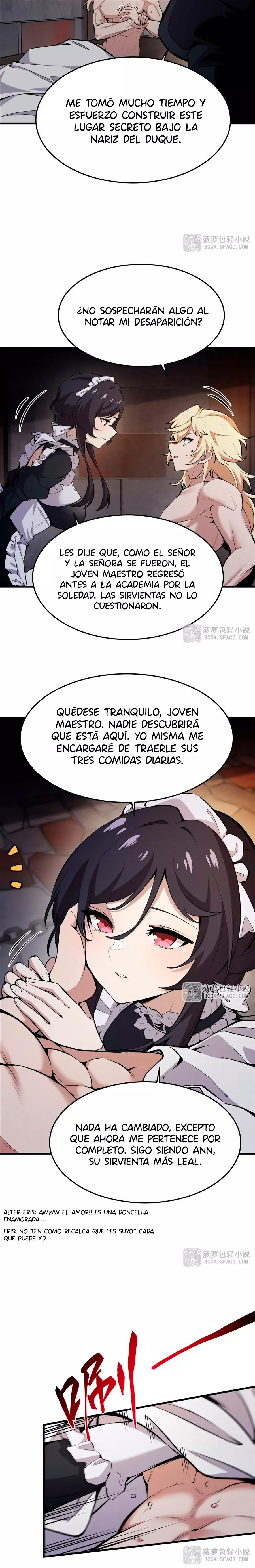 El villano rubio de la novela de la protagonista femenina quiere ser feliz Capitulo 17: EL JOVEN MAESTRO DE ANN página 9
