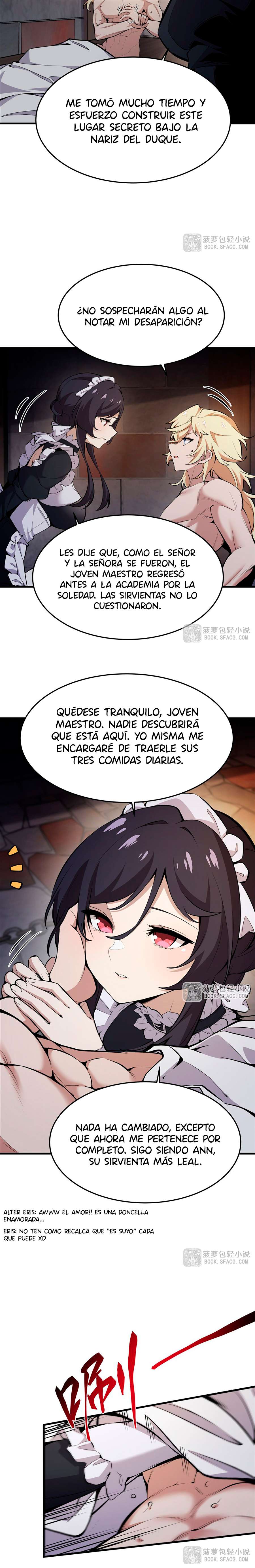 El villano rubio de la novela de la protagonista femenina quiere ser feliz Capitulo 17 página 9