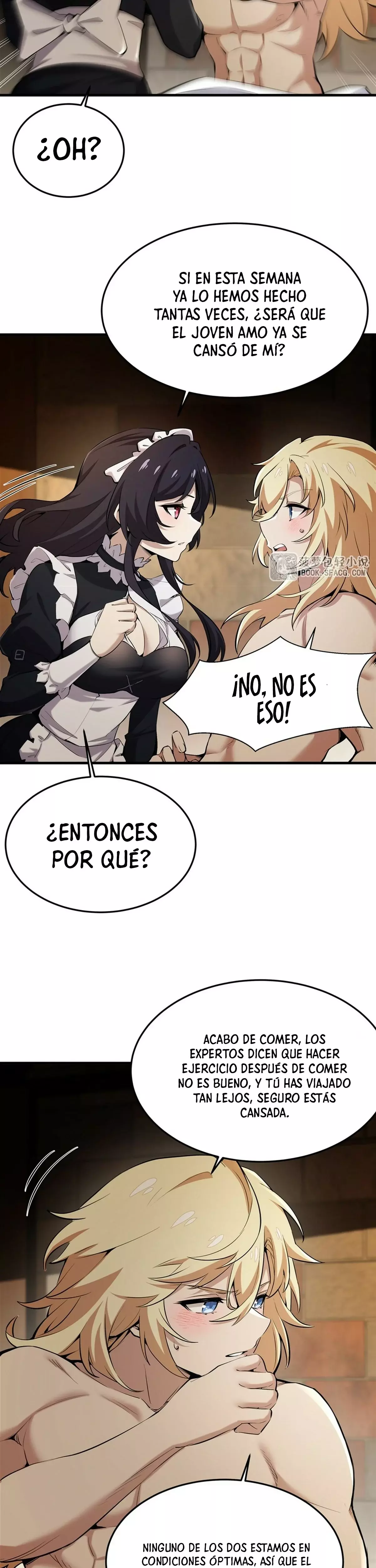 El villano rubio de la novela de la protagonista femenina quiere ser feliz Capitulo 23: Complacencia página 7