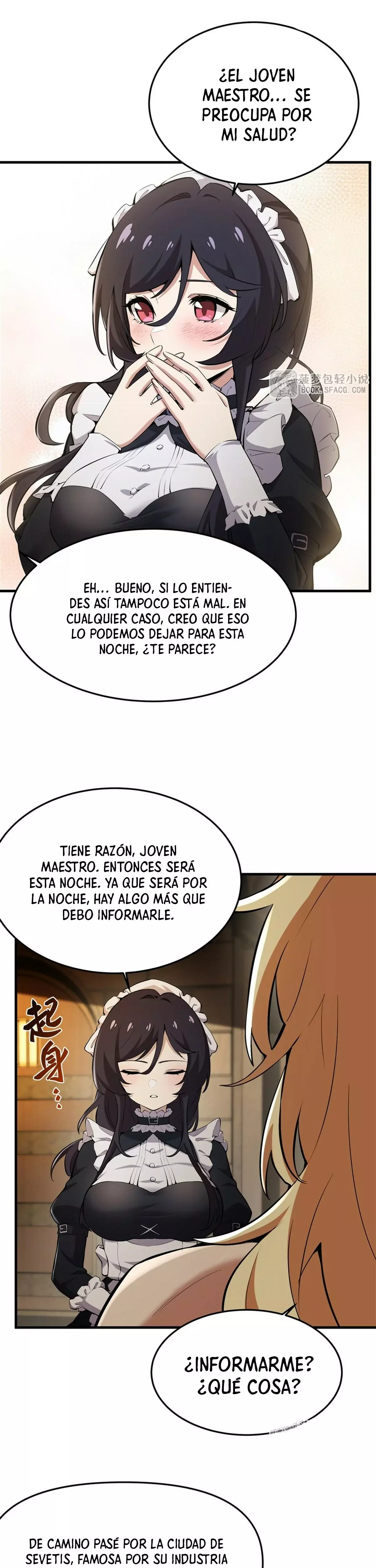 El villano rubio de la novela de la protagonista femenina quiere ser feliz Capitulo 23: Complacencia página 9