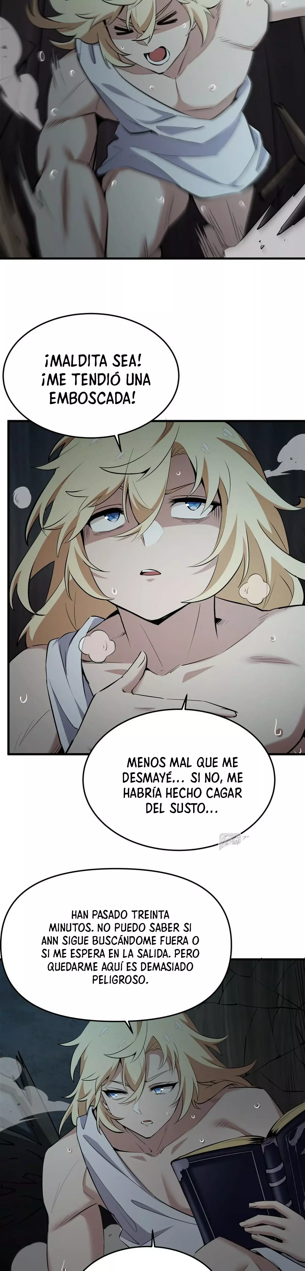 El villano rubio de la novela de la protagonista femenina quiere ser feliz Capitulo 25: Persecución amorosa página 17