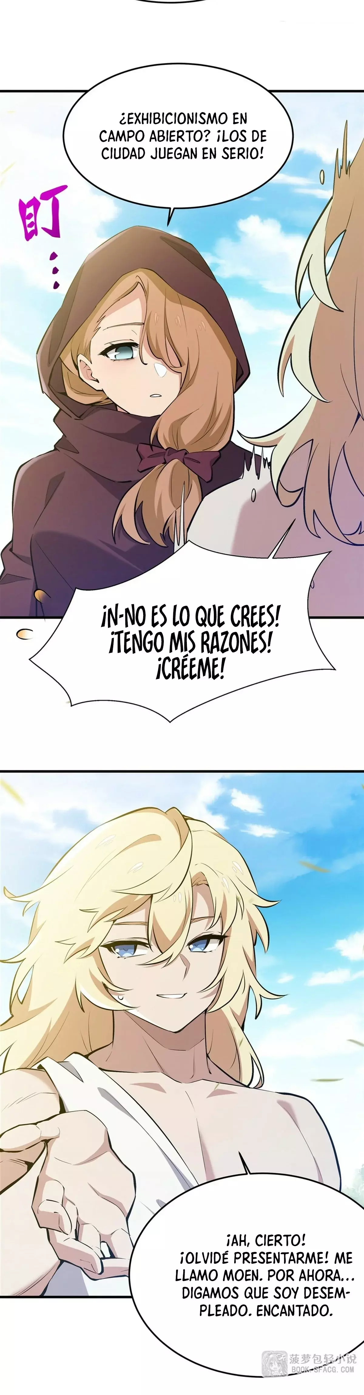 El villano rubio de la novela de la protagonista femenina quiere ser feliz Capitulo 26: ¡Si tienen agallas, vengan contra mí! página 19
