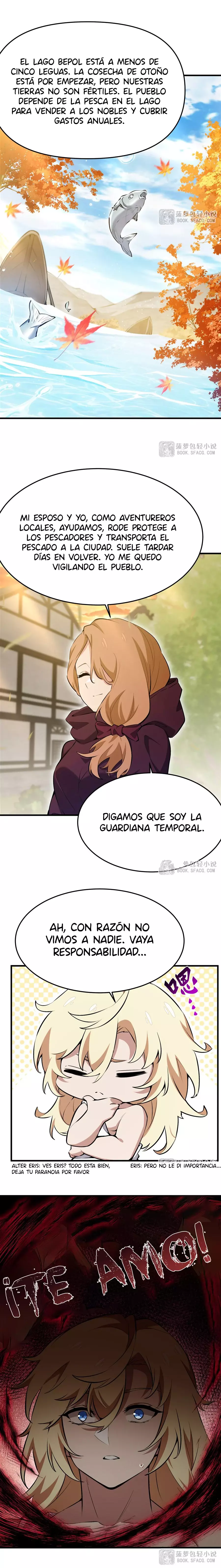 El villano rubio de la novela de la protagonista femenina quiere ser feliz Capitulo 27: Sonidos Extraños página 6