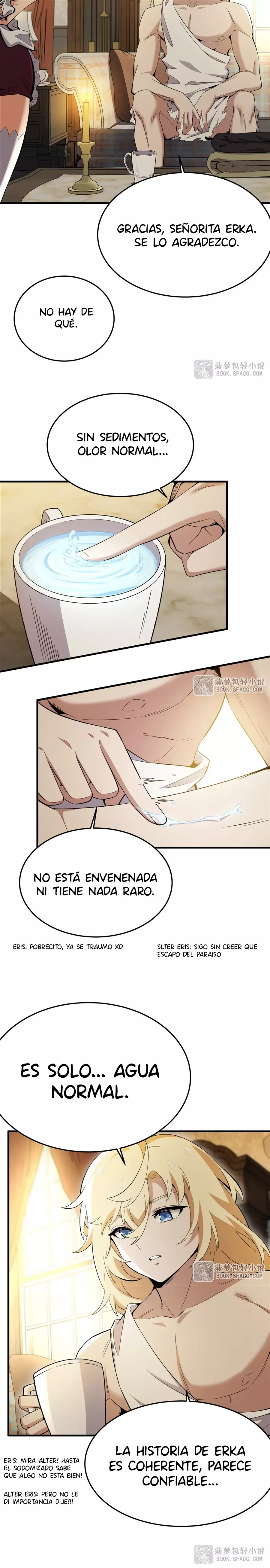 El villano rubio de la novela de la protagonista femenina quiere ser feliz Capitulo 27: Sonidos Extraños página 8