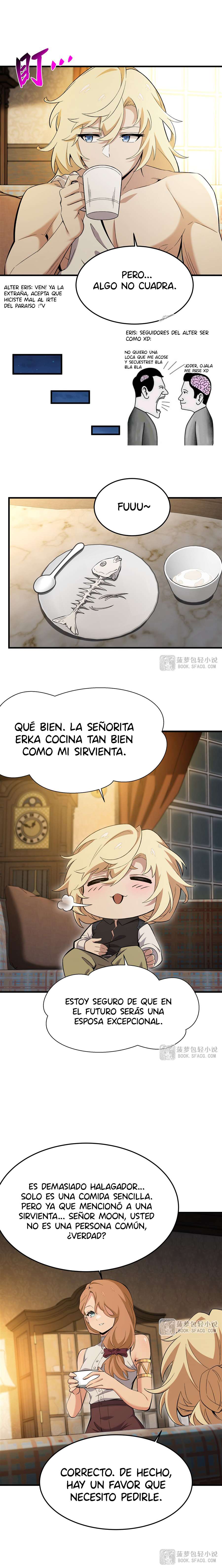 El villano rubio de la novela de la protagonista femenina quiere ser feliz Capitulo 27 página 9