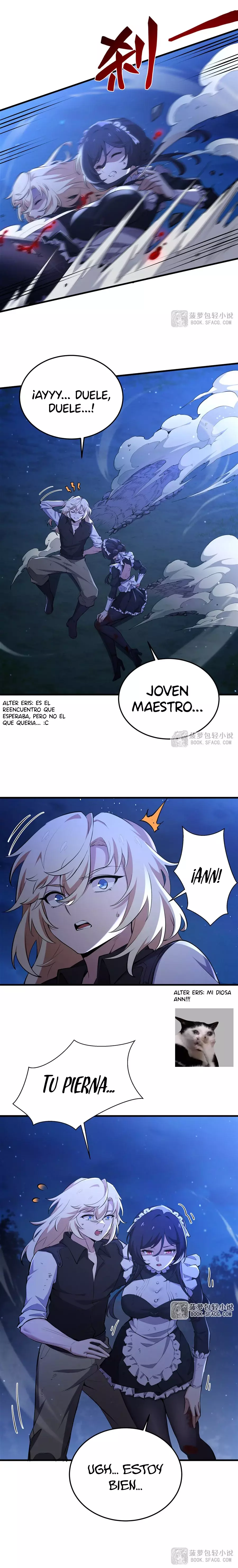 El villano rubio de la novela de la protagonista femenina quiere ser feliz Capitulo 31: Huida página 3