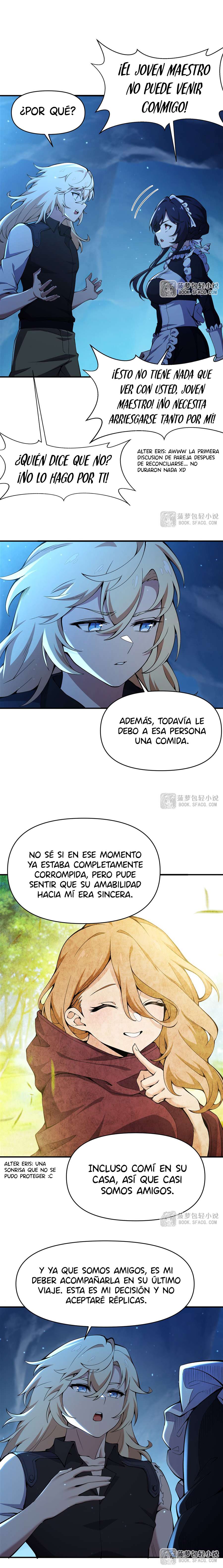 El villano rubio de la novela de la protagonista femenina quiere ser feliz Capitulo 32 página 10