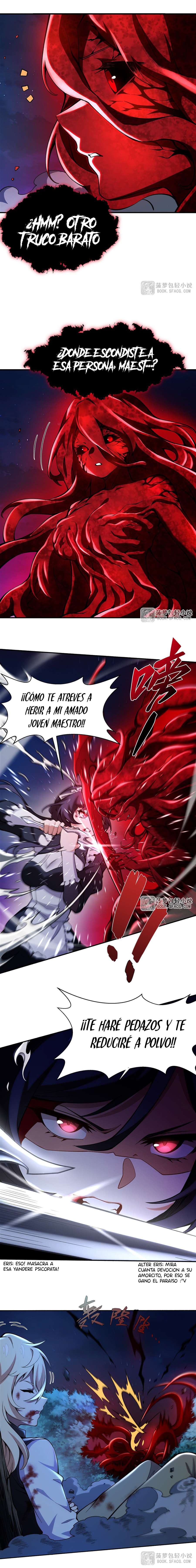 El villano rubio de la novela de la protagonista femenina quiere ser feliz Capitulo 34 página 9