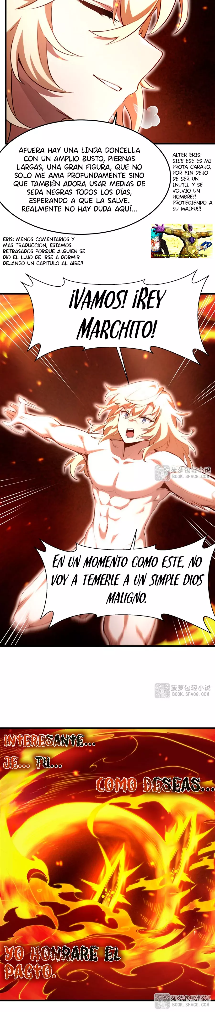 El villano rubio de la novela de la protagonista femenina quiere ser feliz Capitulo 36: La llegada del Rey Marchito página 9