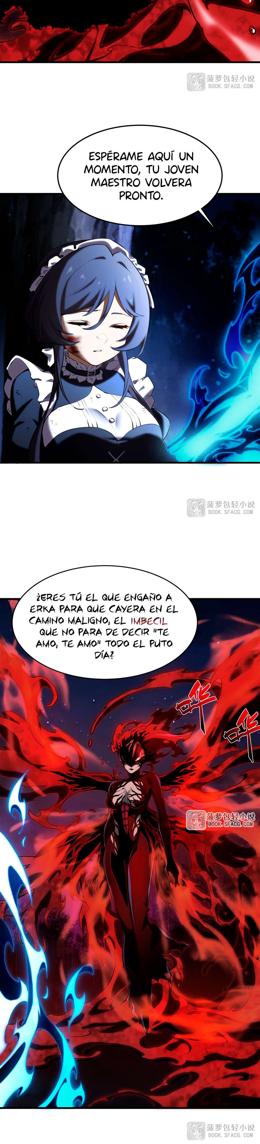 El villano rubio de la novela de la protagonista femenina quiere ser feliz Capitulo 36 página 15