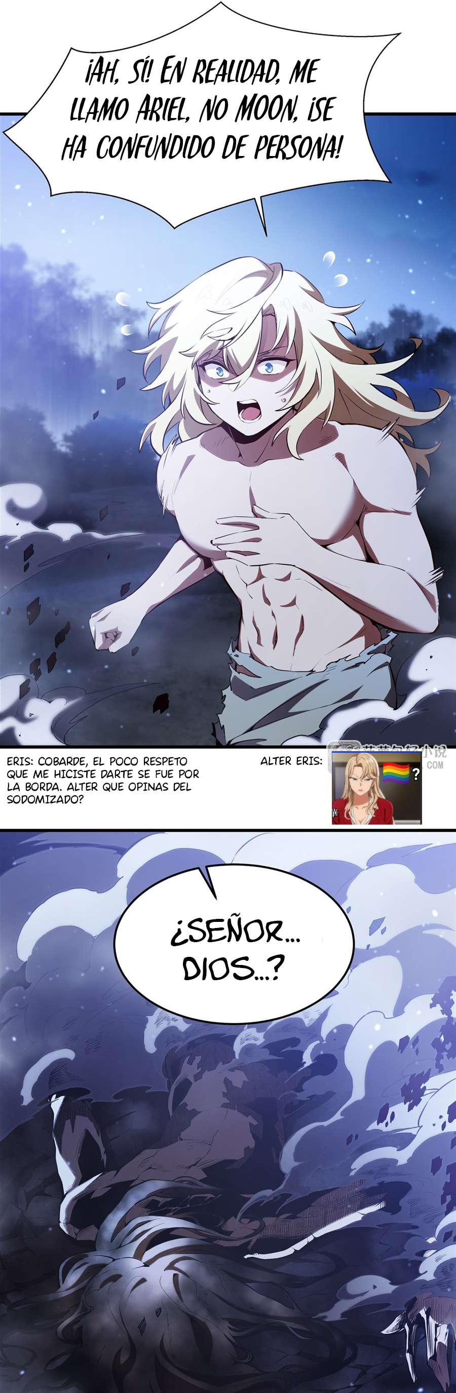 El villano rubio de la novela de la protagonista femenina quiere ser feliz Capitulo 37 página 10