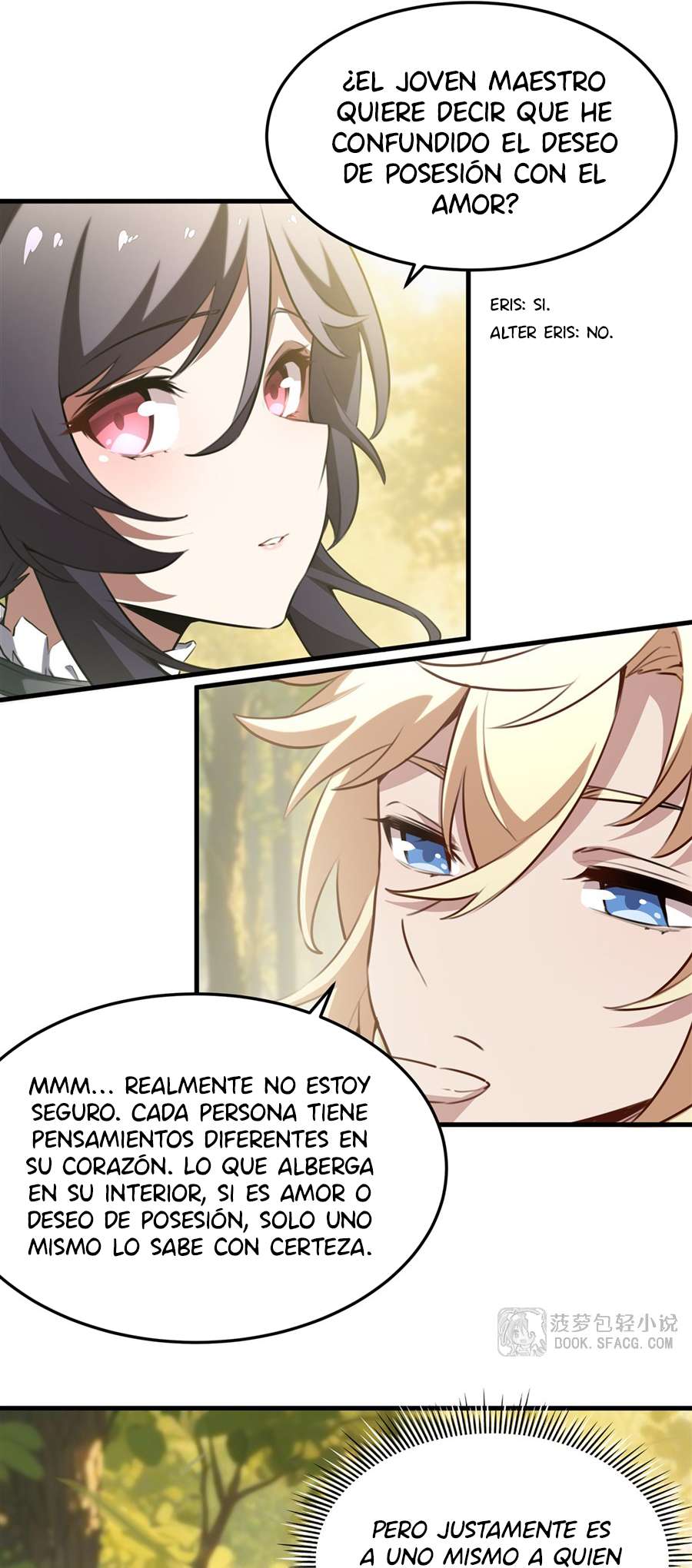 El villano rubio de la novela de la protagonista femenina quiere ser feliz Capitulo 38 página 11