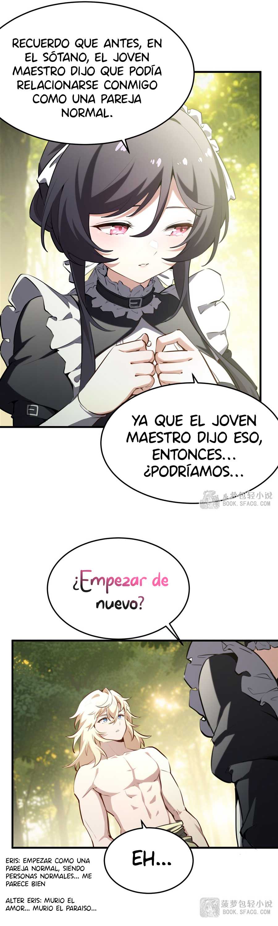 El villano rubio de la novela de la protagonista femenina quiere ser feliz Capitulo 38 página 15