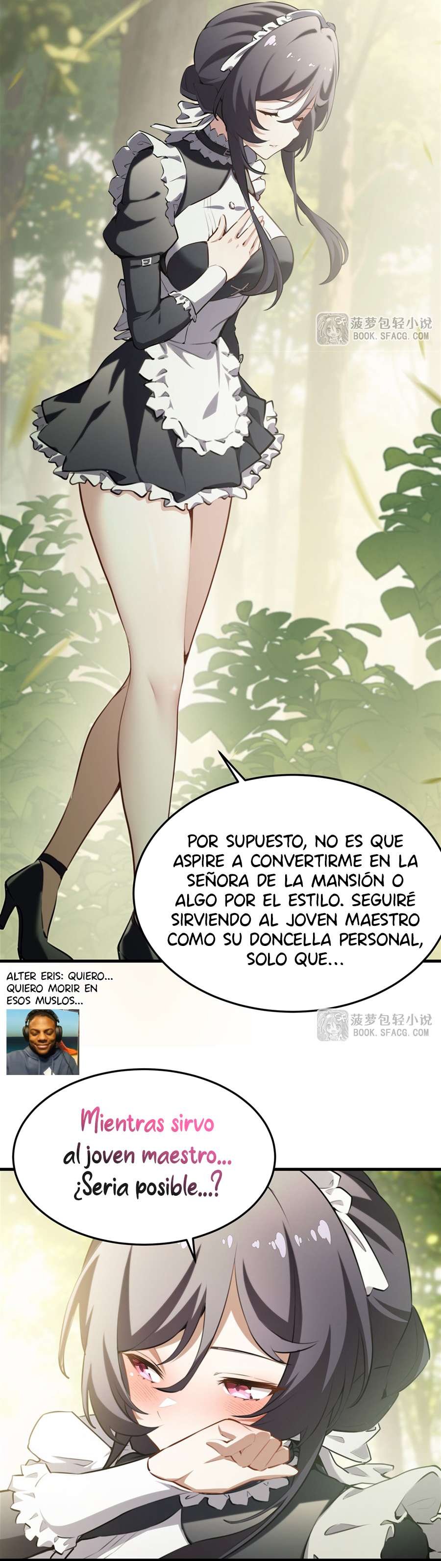 El villano rubio de la novela de la protagonista femenina quiere ser feliz Capitulo 38 página 17