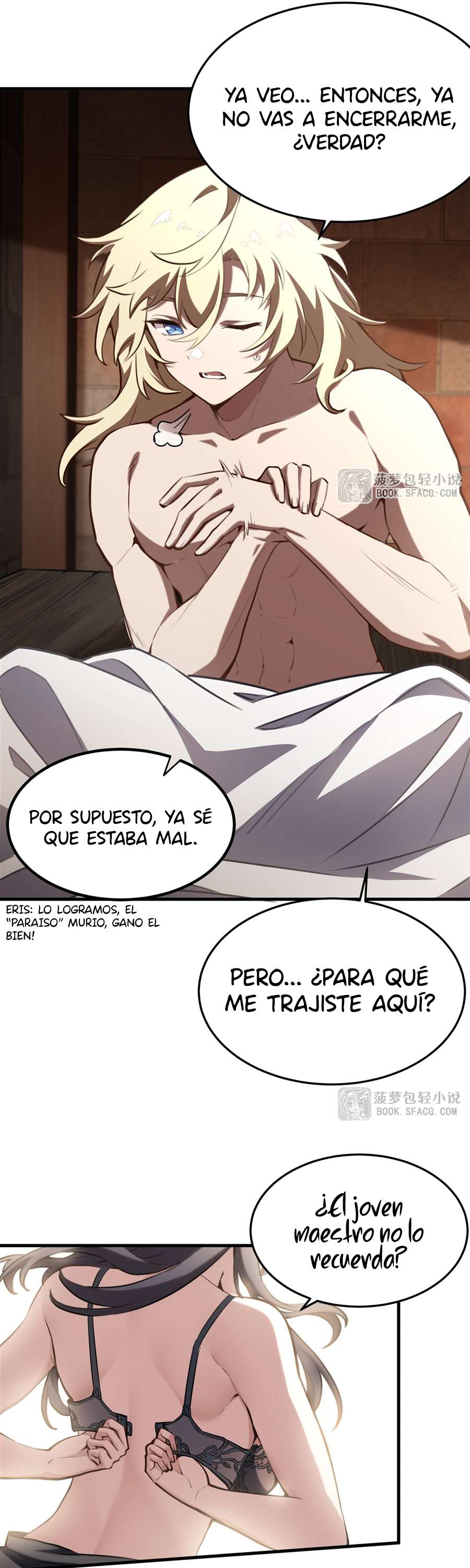 El villano rubio de la novela de la protagonista femenina quiere ser feliz Capitulo 38 página 26