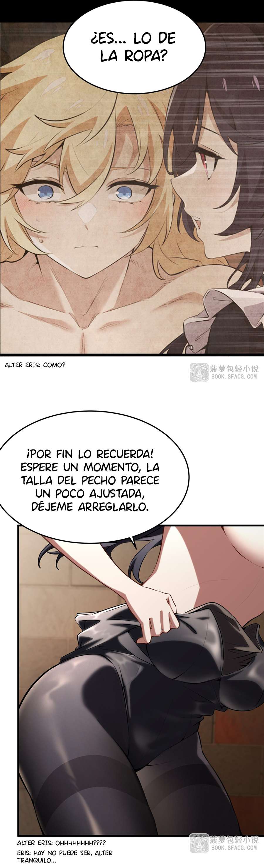 El villano rubio de la novela de la protagonista femenina quiere ser feliz Capitulo 38 página 28