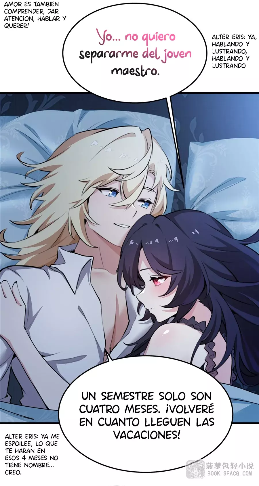 El villano rubio de la novela de la protagonista femenina quiere ser feliz Capitulo 39: Noche de Desvelo por el Cariño (sexo pues xd) página 29
