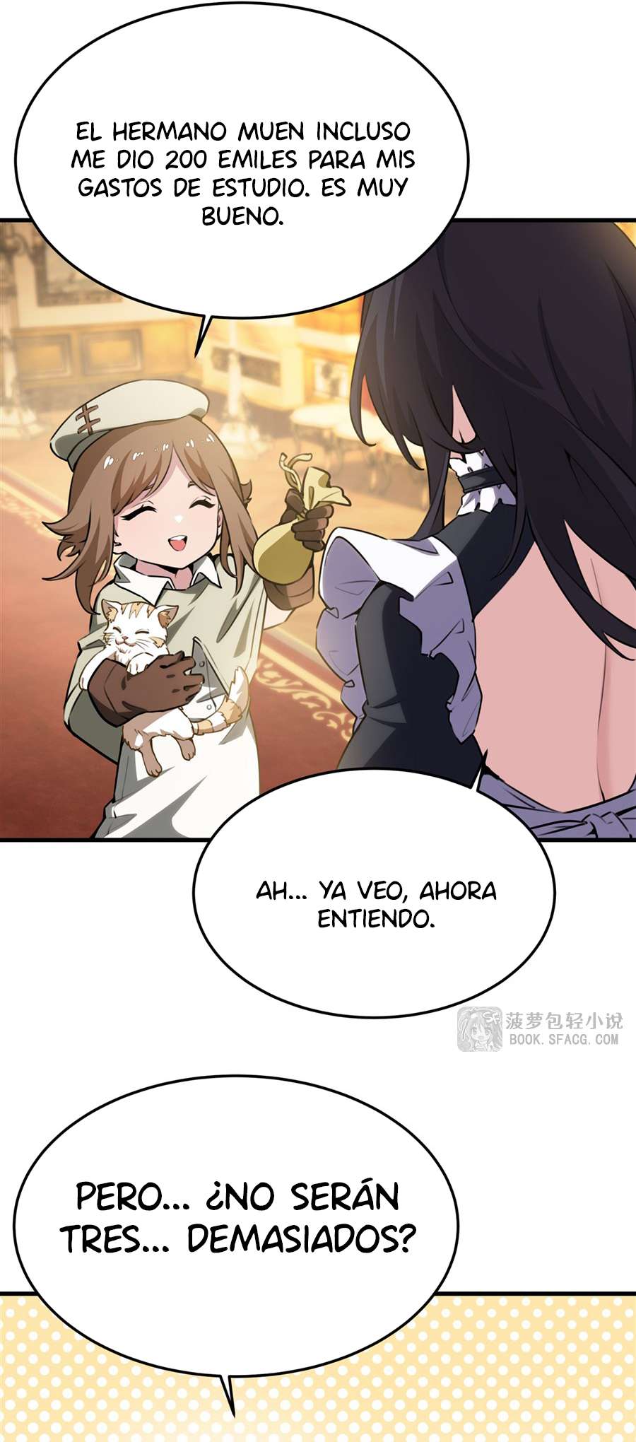 El villano rubio de la novela de la protagonista femenina quiere ser feliz Capitulo 39 página 10