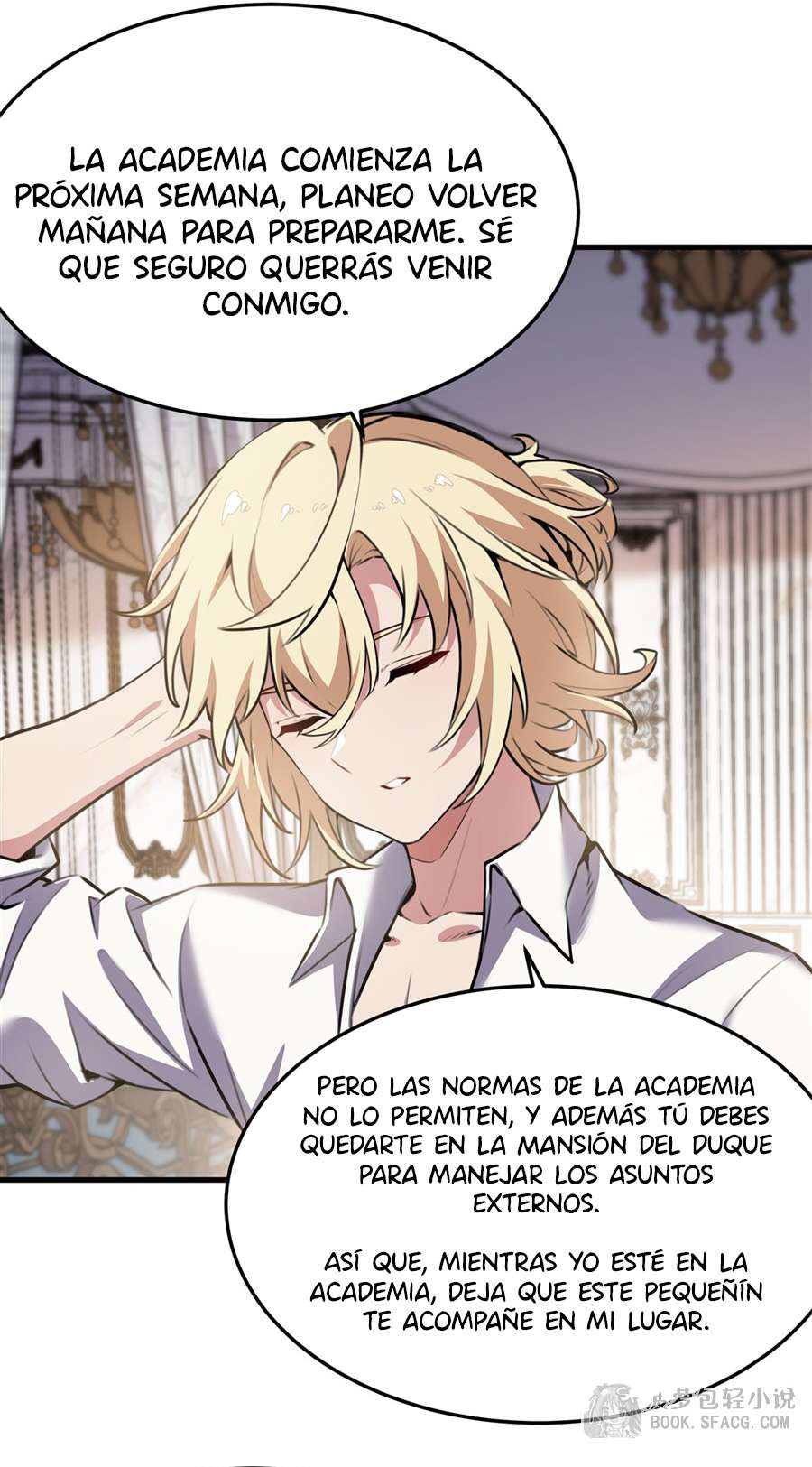 El villano rubio de la novela de la protagonista femenina quiere ser feliz Capitulo 39 página 19