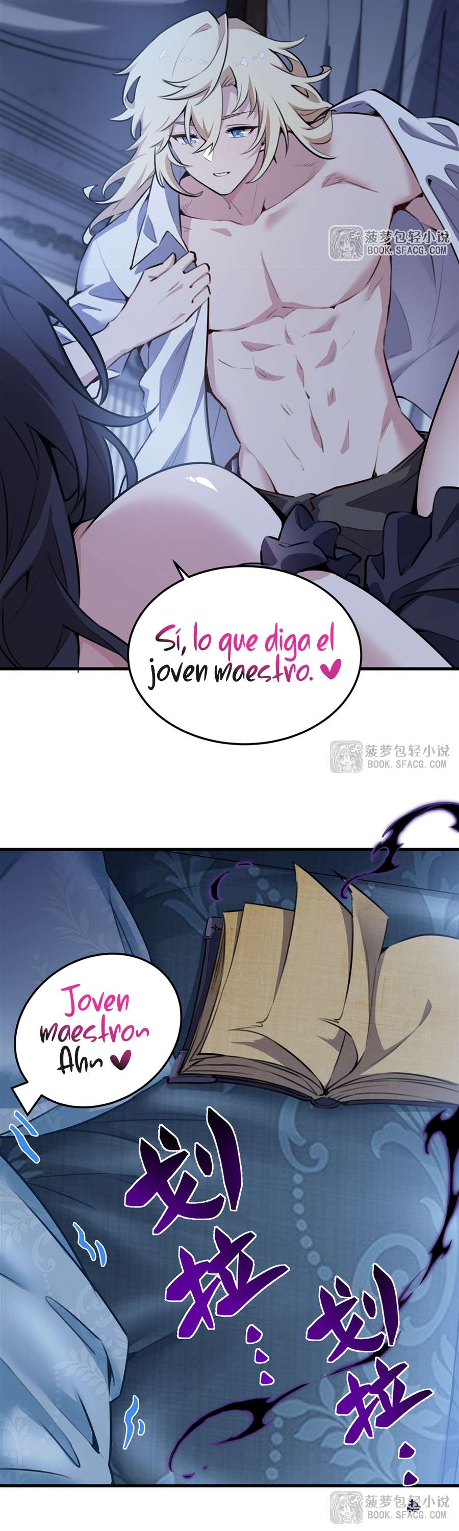 El villano rubio de la novela de la protagonista femenina quiere ser feliz Capitulo 39 página 34