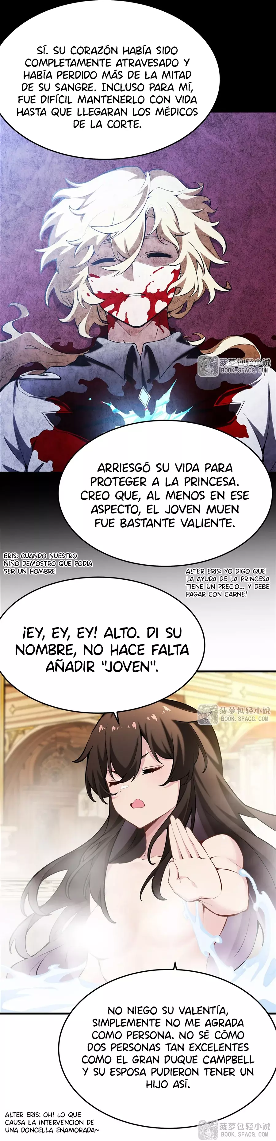 El villano rubio de la novela de la protagonista femenina quiere ser feliz Capitulo 40: Regreso a la Academia página 17