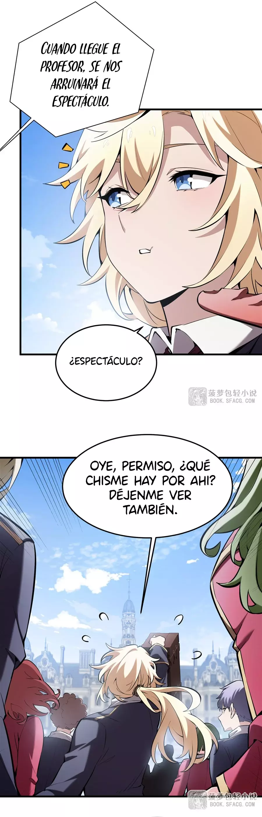 El villano rubio de la novela de la protagonista femenina quiere ser feliz Capitulo 40: Regreso a la Academia página 25