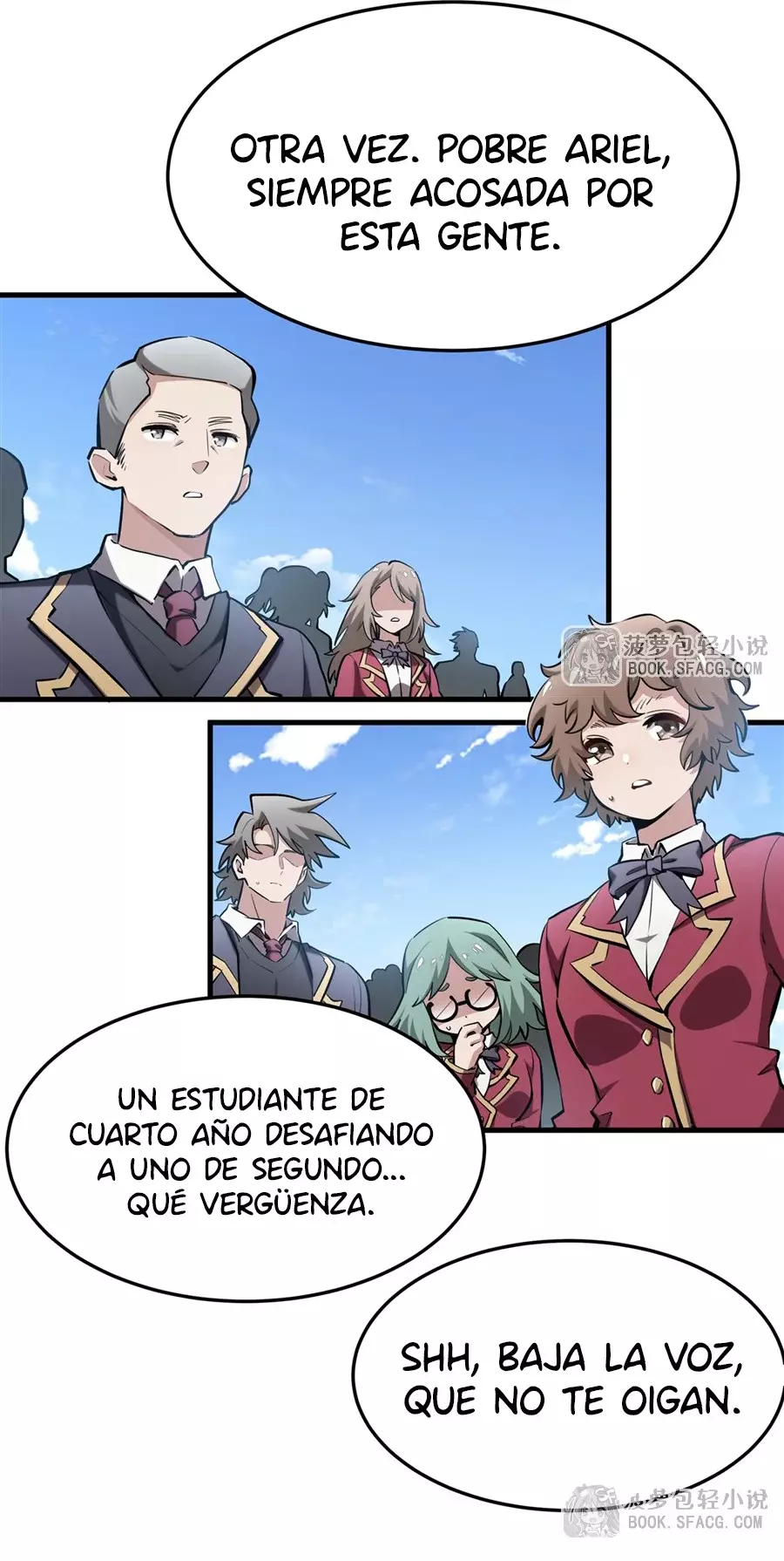 El villano rubio de la novela de la protagonista femenina quiere ser feliz Capitulo 40: Regreso a la Academia página 31