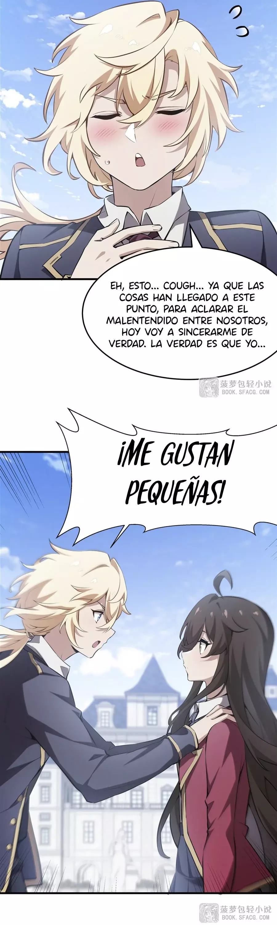 El villano rubio de la novela de la protagonista femenina quiere ser feliz Capitulo 41: La Atención de la Senpai página 21