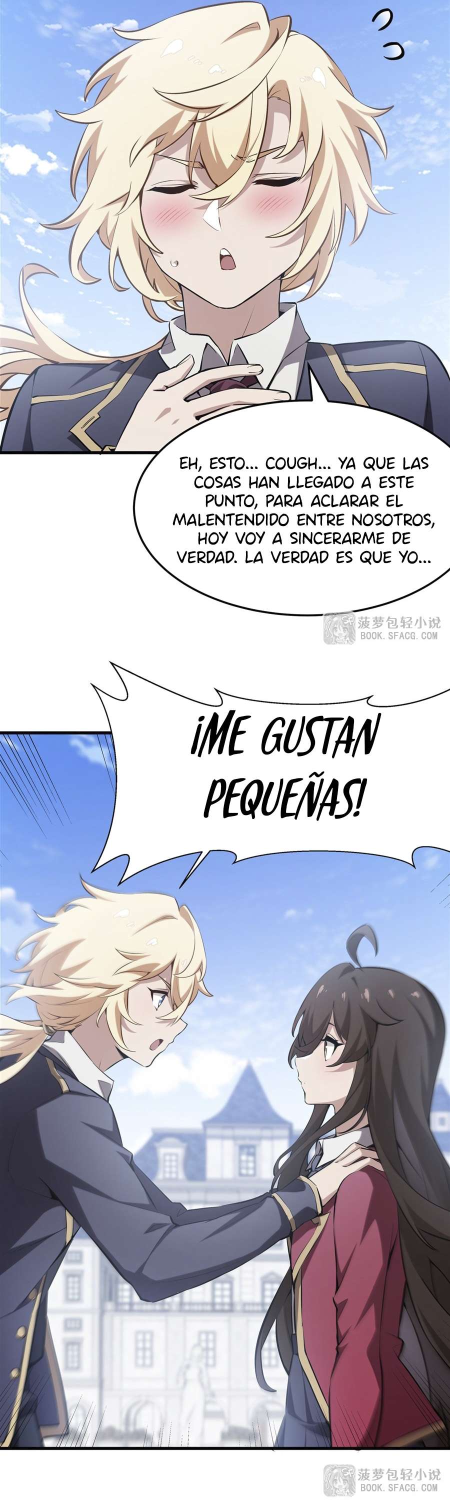 El villano rubio de la novela de la protagonista femenina quiere ser feliz Capitulo 41 página 21