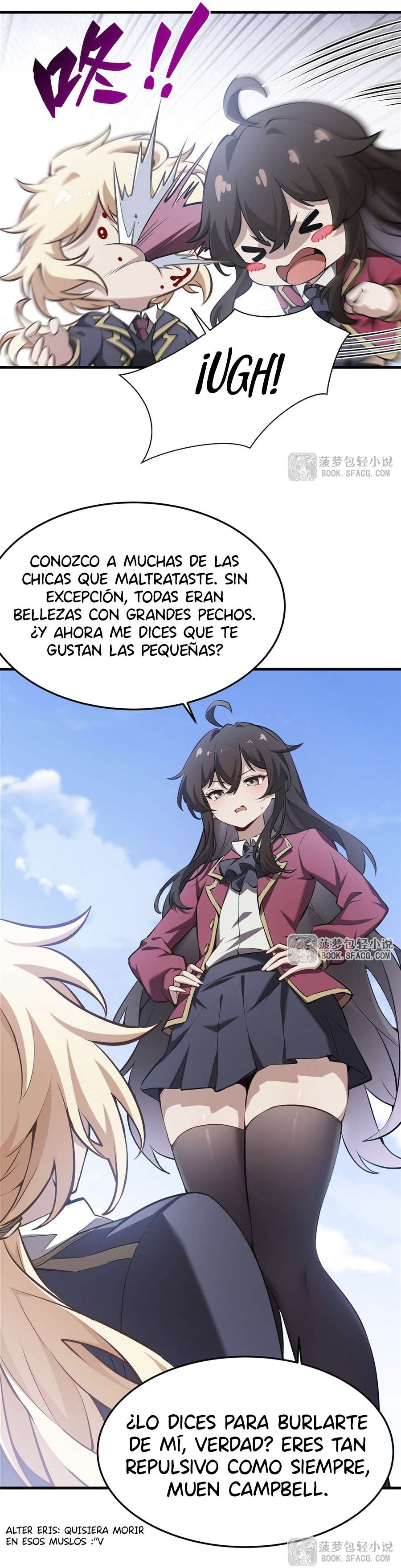 El villano rubio de la novela de la protagonista femenina quiere ser feliz Capitulo 41 página 23