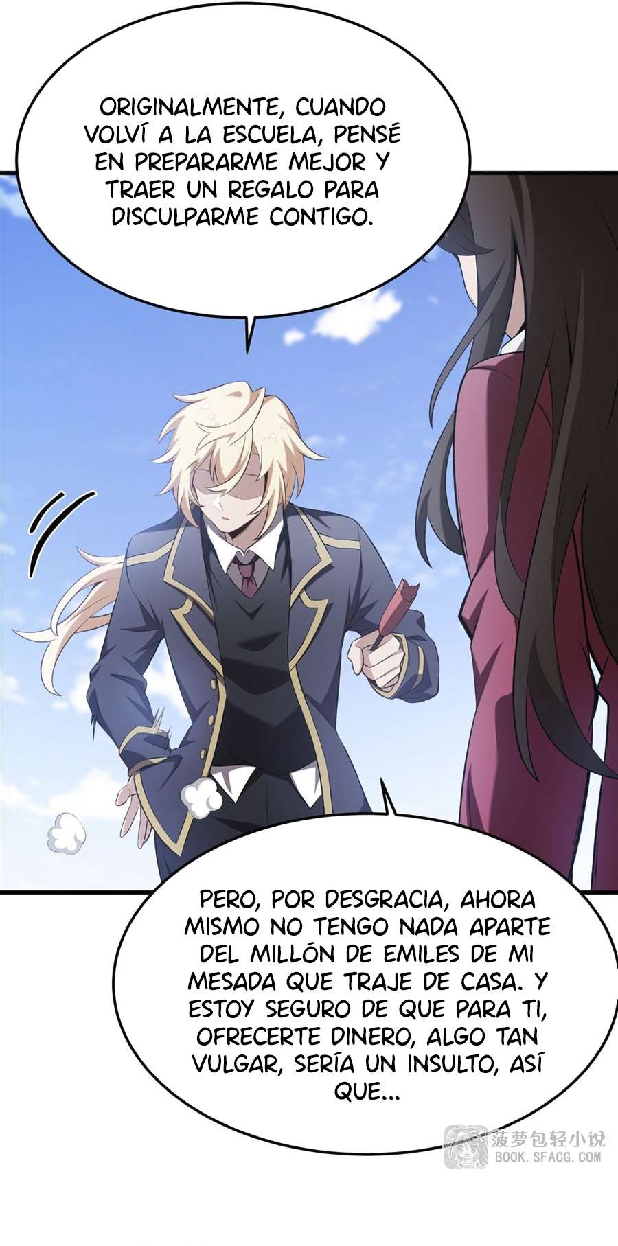 El villano rubio de la novela de la protagonista femenina quiere ser feliz Capitulo 41 página 25